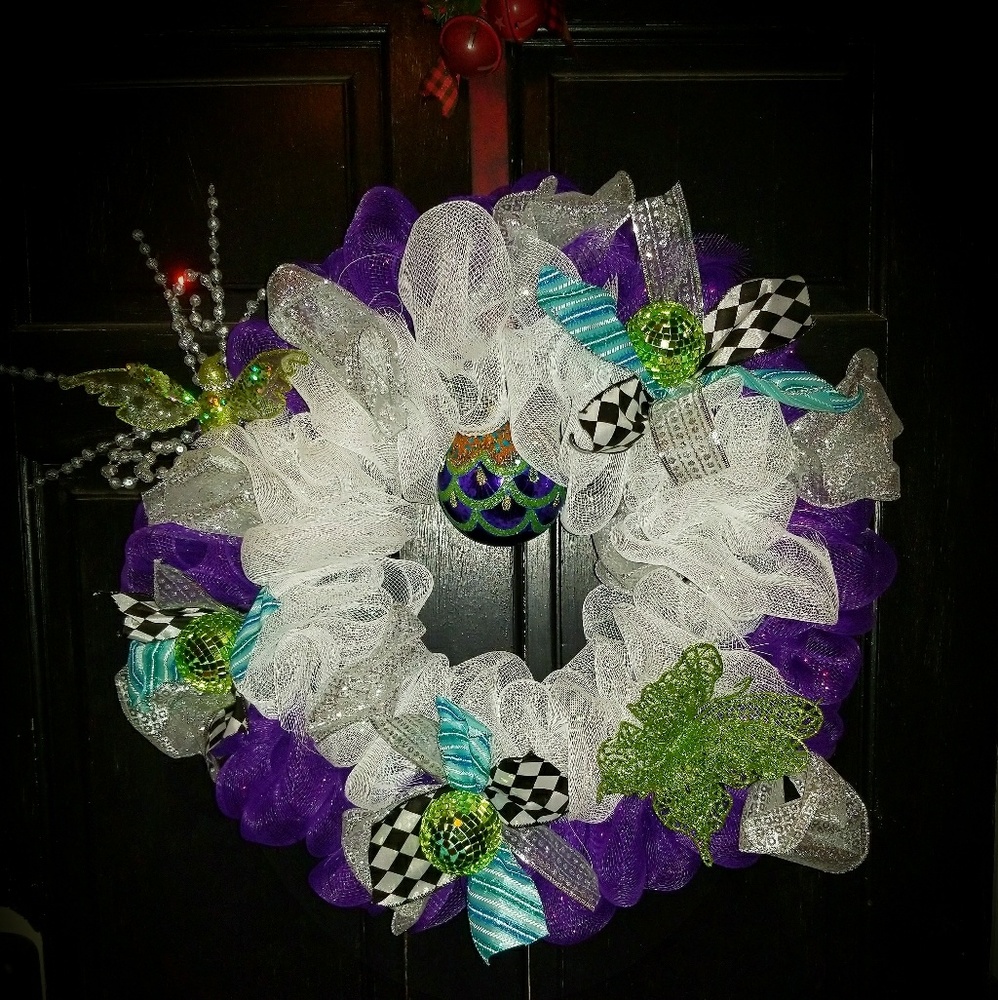 Custom whimsical door wreath